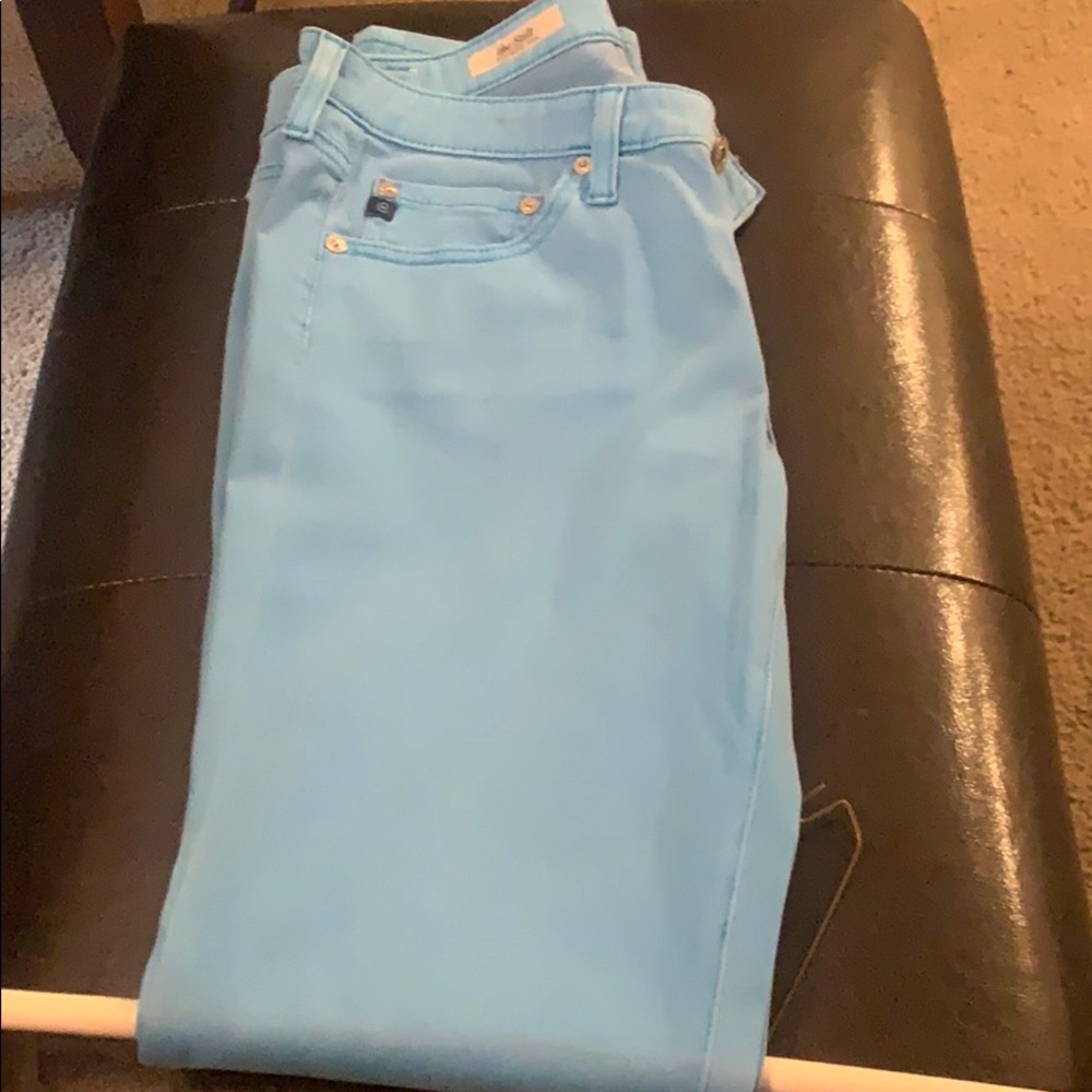 Baby blue jeans